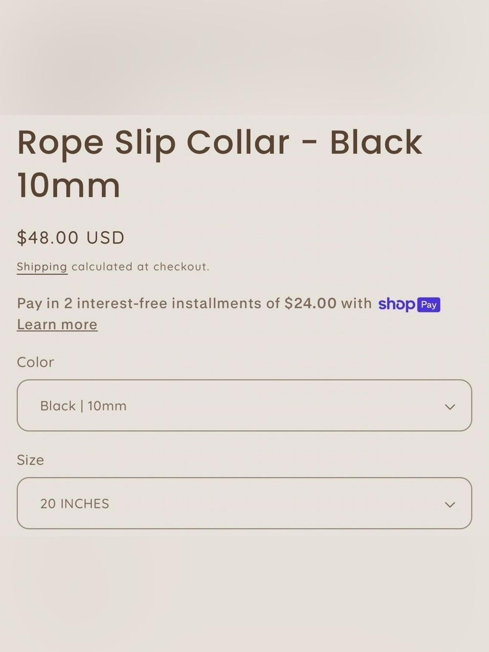 Litto Howler Rope Slip Collar - Picture 11 of 11